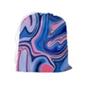 Abstract Liquid Art Pattern Drawstring Pouch (XL) View2