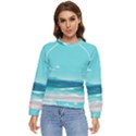 Ai Generated Ocean Waves Sea Water Anime Women s Long Sleeve Raglan Tee View1