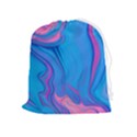 Liquid Background Pattern Drawstring Pouch (XL) View1