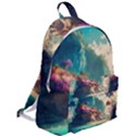 Tropical Island Fantasy Landscape Palm Trees Ocean The Plain Backpack View2