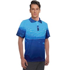 Ai Generated Ocean Sea Fish Underwater Water Men s Polo Tee by Pakemis