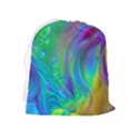 Fluid Art - Artistic And Colorful Drawstring Pouch (XL) View2
