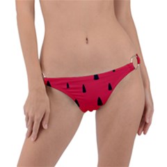 Watermelon Fruit Food Healthy Vitamins Nutrition Ring Detail Bikini Bottoms by Wegoenart