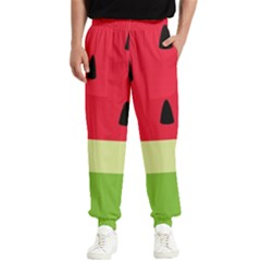 Watermelon Fruit Food Healthy Vitamins Nutrition Men s Elastic Waist Pants by Wegoenart