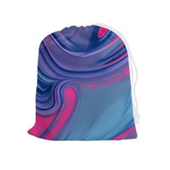Liquid Art Pattern - Fluid Art Drawstring Pouch (xl) by GardenOfOphir