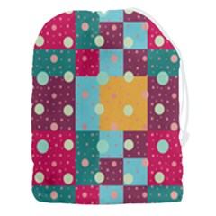 Background Pattern Texture Design Dots Wallpaper Drawstring Pouch (3xl) by Wegoenart