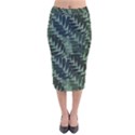 Background Pattern Leaves Texture Design Wallpaper Velvet Midi Pencil Skirt View1