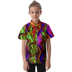 Swirls And Curls Kids  Short Sleeve Shirt by GardenOfOphir