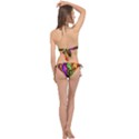 Swirls And Curls Cross Front Halter Bikini Set View2