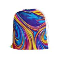 Dancing In The Liquid Light Drawstring Pouch (xl) by GardenOfOphir