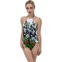 Watermelon Tree Abstraction On Watermelon Abundance Go with the Flow One Piece Swimsuit View1