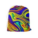 Contemporary Art Fluid Background Drawstring Pouch (XL) View2