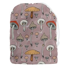 Mushrooms Autumn Fall Pattern Seamless Decorative Drawstring Pouch (3xl) by Wegoenart