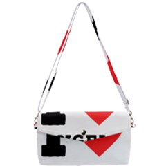 I Love Angela  Removable Strap Clutch Bag by ilovewhateva
