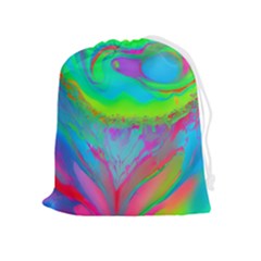 Fluid Artistic Drawstring Pouch (xl) by GardenOfOphir