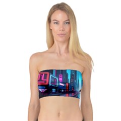 City People Cyberpunk Bandeau Top by Jancukart