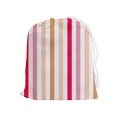 Stripe Pattern Drawstring Pouch (xl) by GardenOfOphir