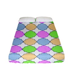 Quatrefoil Ii Fitted Sheet (full/ Double Size) by GardenOfOphir