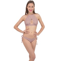 Pattern 100 Cross Front Halter Bikini Set by GardenOfOphir