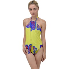 Explosion Big Bang Colour Structure Go With The Flow One Piece Swimsuit by Semog4