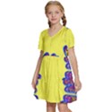 Explosion Big Bang Colour Structure Kids  Short Sleeve Tiered Mini Dress View2