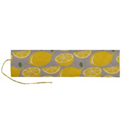 Lemon Background Lemon Wallpaper Roll Up Canvas Pencil Holder (l) by Semog4