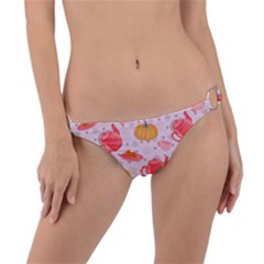 Pumpkin Tea Cup Pie Dessert Ring Detail Bikini Bottoms by Semog4