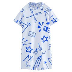 Background Pattern Graphic Kids  Boyleg Half Suit Swimwear by Semog4
