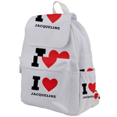 I Love Jacqueline Top Flap Backpack by ilovewhateva