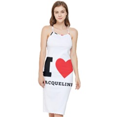 I Love Jacqueline Bodycon Cross Back Summer Dress by ilovewhateva