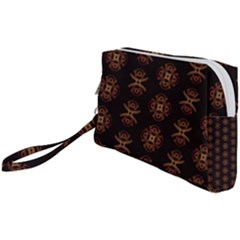 Pattern Floral Texture Icons Wristlet Pouch Bag (small) by Semog4
