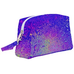 Psychedelic Retrovintage Colorful Wristlet Pouch Bag (large) by Semog4