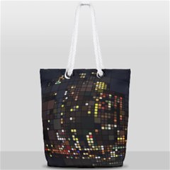 Abstract Visualization Graphic Background Textures Full Print Rope Handle Tote (small) by Jancukart