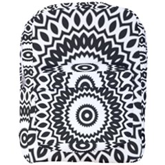 Circular Concentric Radial Symmetry Abstract Full Print Backpack by Jancukart