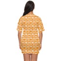 Yellow And White Owl Pattern Just Threw It On Dress View4