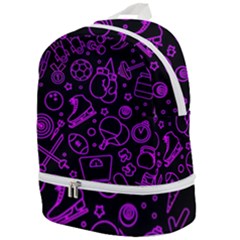 Telegram Pattern Art Patterns Zip Bottom Backpack by Jancukart