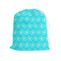 Gerbera Daisy Vector Tile Pattern Drawstring Pouch (XL) View1