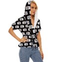 Modern Chic Vector Camera Illustration Pattern Lightweight Drawstring Hooded Top View3