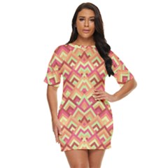 Trendy Chic Modern Chevron Pattern Just Threw It On Dress by GardenOfOphir