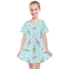 Toffees Candy Sweet Dessert Kids  Smock Dress by Jancukart