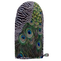 Peacock Bird Feather Colourful Microwave Oven Glove by Jancukart