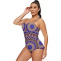 Mandala Kaleidoscope Background Retro Full Coverage Swimsuit View2