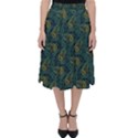 Pattern Abstract Green Texture Classic Midi Skirt View1