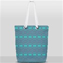 Chevron Zigzag Pattern Full Print Rope Handle Tote (Small) View2