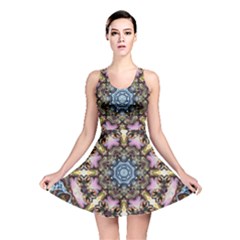 Abstract Kaleidoscope Digital Reversible Skater Dress by Jancukart