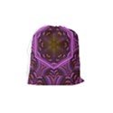 Rosette Mosaic Kaleidoscope Abstract Background Drawstring Pouch (Medium) View2