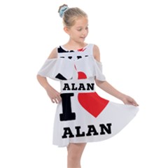 I Love Alan Kids  Shoulder Cutout Chiffon Dress by ilovewhateva