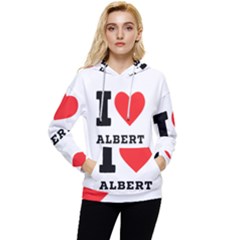 I Love Albert Women s Lightweight Drawstring Hoodie by ilovewhateva