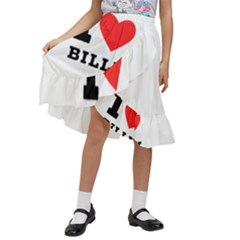 I Love Billy Kids  Ruffle Flared Wrap Midi Skirt by ilovewhateva
