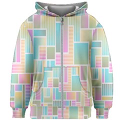 Color-blocks Kids  Zipper Hoodie Without Drawstring by nateshop